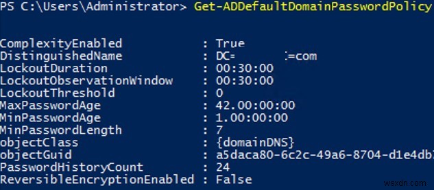 การกำหนดค่านโยบายรหัสผ่านโดเมนใน Active Directory 