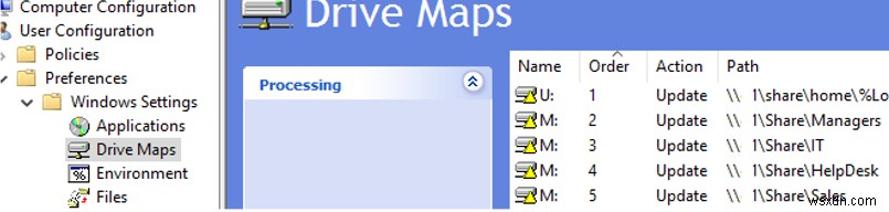 จะทำแผนที่ไดรฟ์เครือข่าย (โฟลเดอร์ที่ใช้ร่วมกัน) กับนโยบายกลุ่มได้อย่างไร 