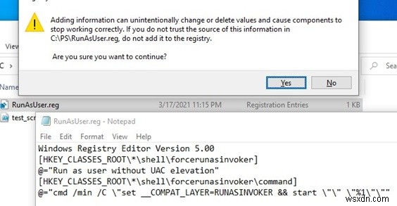 จะรันโปรแกรมโดยไม่มีสิทธิ์ของผู้ดูแลระบบและข้าม UAC Prompt ได้อย่างไร 