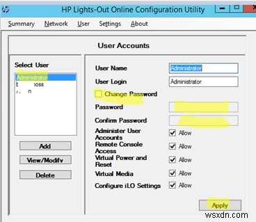 จะรีเซ็ตรหัสผ่านผู้ดูแลระบบ HP ILO ได้อย่างไร 