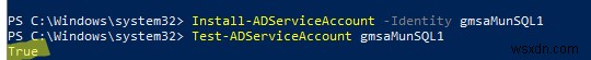 การใช้บัญชีบริการที่มีการจัดการ (MSA และ gMSA) ใน Active Directory 