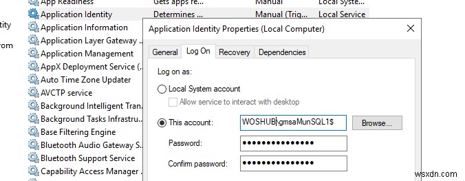 การใช้บัญชีบริการที่มีการจัดการ (MSA และ gMSA) ใน Active Directory 