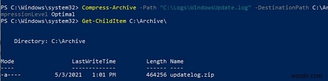 วิธีสร้างไฟล์ ZIP และแตกไฟล์ด้วย PowerShell 