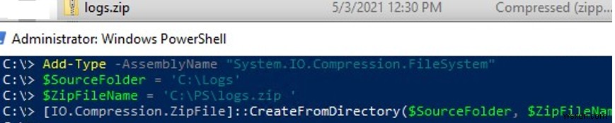 วิธีสร้างไฟล์ ZIP และแตกไฟล์ด้วย PowerShell 