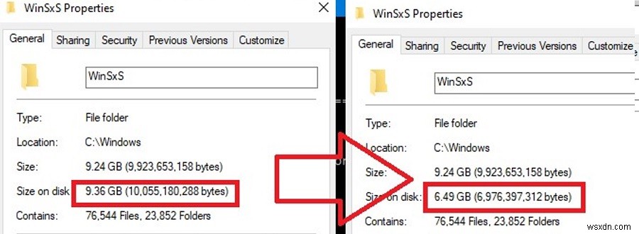 วิธีทำความสะอาดและบีบอัดโฟลเดอร์ WinSxS บน Windows 10/Windows Server 