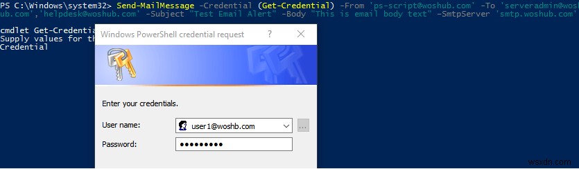 Send-MailMessage:การส่งอีเมลจาก PowerShell 