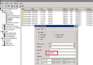 วิธีกรองบันทึกเหตุการณ์ตามชื่อผู้ใช้ใน Windows 2008 ขึ้นไป 