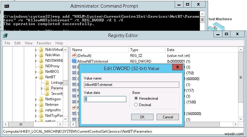 KB3161949 แบ่ง SMB ผ่านการเข้าถึง NETBIOS ภายนอกเครือข่ายย่อยในเครื่อง 