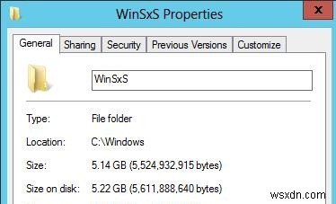 ทำความสะอาดโฟลเดอร์ WinSXS อย่างปลอดภัยใน Windows Server 2012 