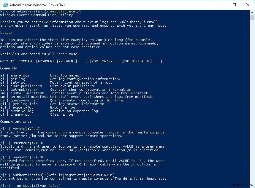 วิธีล้างบันทึกเหตุการณ์ของ Windows โดยใช้ PowerShell หรือ Wevtutil 