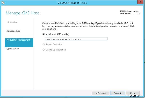 การติดตั้งเซิร์ฟเวอร์ KMS บน Windows Server 2012 R2 