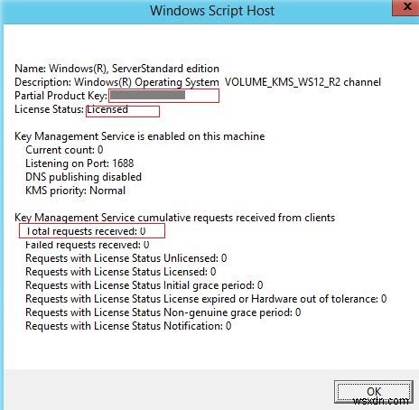 การติดตั้งเซิร์ฟเวอร์ KMS บน Windows Server 2012 R2 