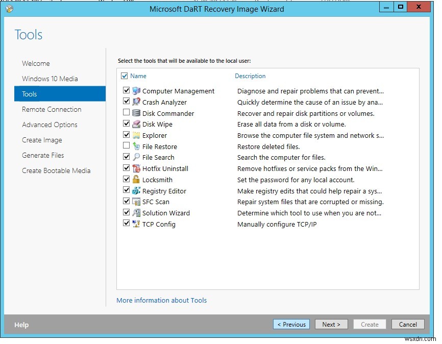 วิธีสร้างอิมเมจการกู้คืน DaRT 10 