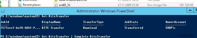 การคัดลอกไฟล์ขนาดใหญ่บนเครือข่ายที่ไม่น่าเชื่อถือโดยใช้ BITS และ PowerShell 