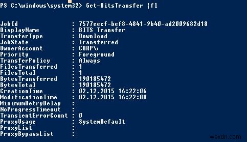 การคัดลอกไฟล์ขนาดใหญ่บนเครือข่ายที่ไม่น่าเชื่อถือโดยใช้ BITS และ PowerShell 