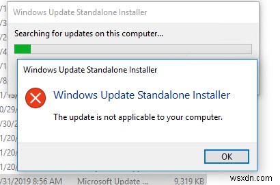 “การอัปเดตไม่สามารถใช้ได้กับคอมพิวเตอร์ของคุณ”:Windows Update Error 