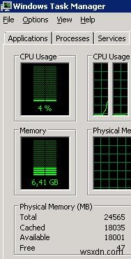 แก้ไขการใช้หน่วยความจำสูงโดย Metafile บน Windows Server 2008 R2 