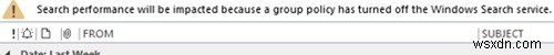 แก้ไข:การค้นหา Microsoft Outlook ไม่ทำงานบน Windows 10/11 