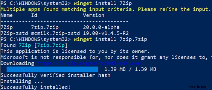 การใช้ WinGet Package Manager บน Windows 10 และ 11 