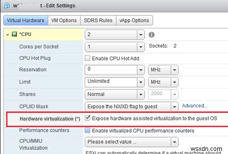 วิธีการติดตั้ง Hyper-V Role ใน Windows 10 VM ภายใต้ VMWare ESXi 