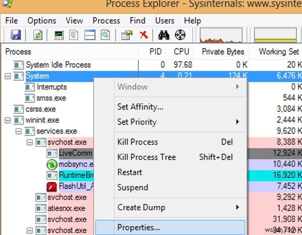 การใช้ CPU สูงโดยกระบวนการ Ntoskrnl.exe (ระบบ) ใน Windows 10 