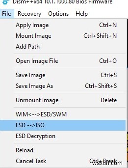 วิธีแปลง Install.ESD เป็นอิมเมจ .ISO ที่สามารถบู๊ตได้ใน Windows 10 