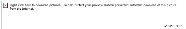 Outlook ไม่แสดงรูปภาพในอีเมล 