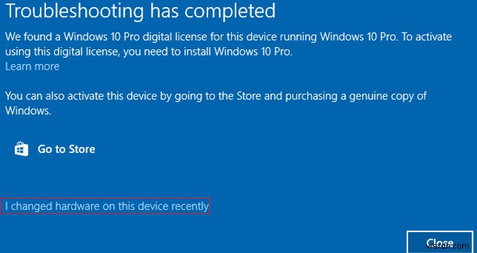 การเปิดใช้งาน Windows 10 อีกครั้งหลังจากอัปเกรดฮาร์ดแวร์หรือติดตั้งใหม่ 