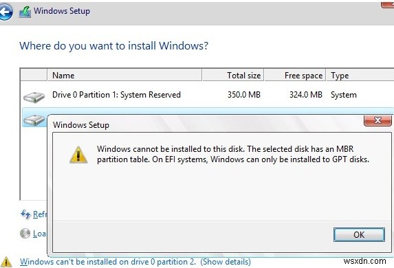 MBR2GPT:การแปลง MBR เป็น GPT Disk ใน Windows 10 