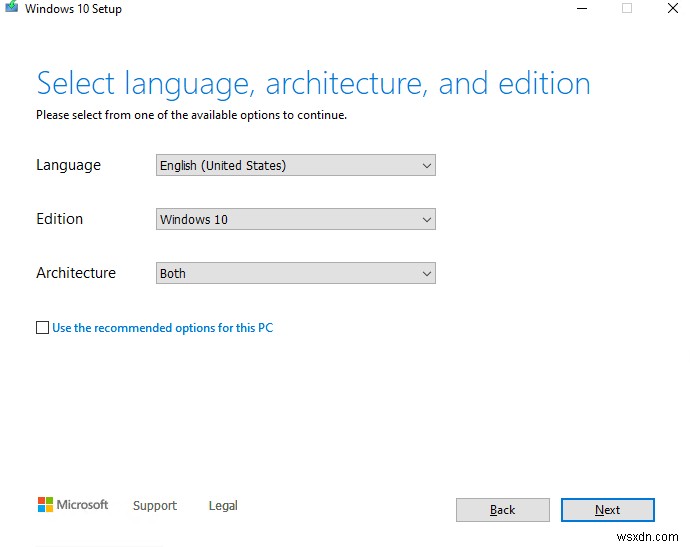 การอัพเกรด Windows 10 Build ด้วย Setup.exe Command-Line Switches 
