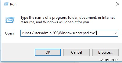 วิธีเรียกใช้โปรแกรมในฐานะผู้ใช้อื่น (RunAs) ใน Windows 10 