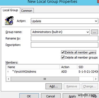 การเพิ่มผู้ใช้ในกลุ่ม Local Admin ผ่าน Group Policy 