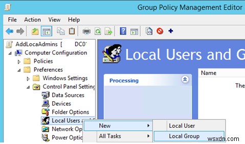 การเพิ่มผู้ใช้ในกลุ่ม Local Admin ผ่าน Group Policy 