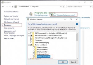 การใช้ Unified Write Filter (UWF) บน Windows 10 