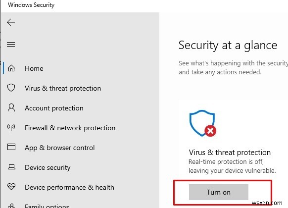 บริการภัยคุกคามของ Windows Defender หยุดทำงาน เริ่มต้นใหม่ทันที 