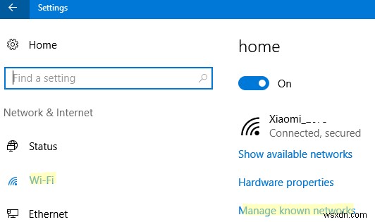 ดูรหัสผ่าน Wi-Fi ที่บันทึกไว้ใน Windows 10 