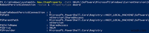 Internet Connection Sharing (ICS) หยุดทำงานหลังจากรีบูตใน Windows 10 