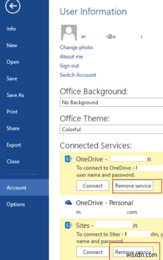 ข้อผิดพลาด Office 365/2019/2016:บัญชีอื่นจากองค์กรของคุณลงชื่อเข้าใช้บนคอมพิวเตอร์แล้ว 
