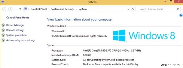 เข้าถึง RAM มากกว่า 4GB บน 32 บิต Windows 8 (x86) 