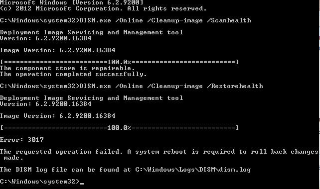 การแก้ไข Windows 8 / 2012: ความล้มเหลวในการกำหนดค่าการอัปเดต Windows ย้อนกลับการเปลี่ยนแปลง” 