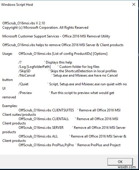 วิธีถอนการติดตั้ง Office เวอร์ชันก่อนหน้าทั้งหมดโดยอัตโนมัติโดยใช้ OffScrub Script 
