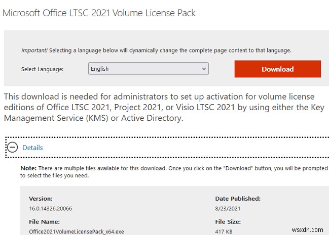 การกำหนดค่า KMS License Server สำหรับ Office 2021/2019/2016 Volume Activation 