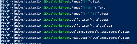 อ่านและเขียนข้อมูลไปยังไฟล์ Excel ด้วย PowerShell 