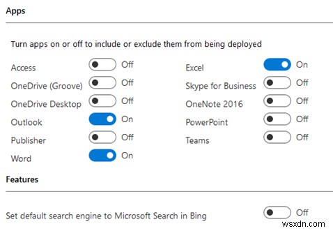 จะติดตั้งเฉพาะแอพเฉพาะใน Office 2016/Office 365 ได้อย่างไร 