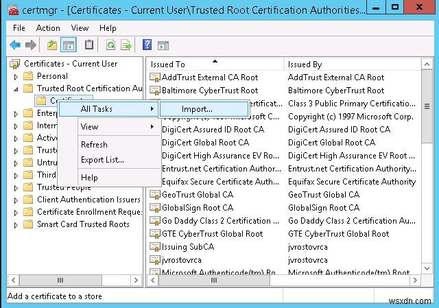 การลบ VMWare vCenter Self-signed Certificate Warning 