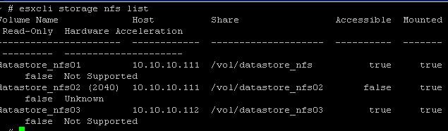 วิธีลบ NFS Datastore ที่ไม่ใช้งานบน VMWare ESXi Host 