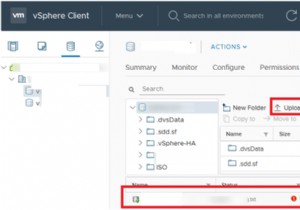 VMWare vSphere:ไม่สามารถอัปโหลดไฟล์ไปยัง Datastore 