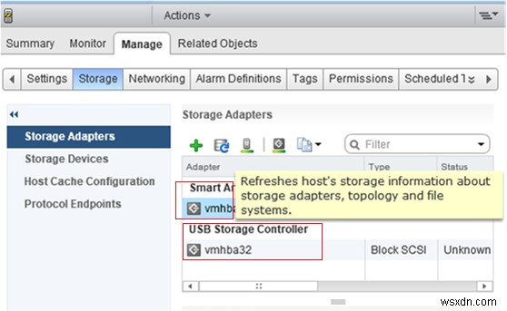 VMWare ESXi ตรวจไม่พบอะแดปเตอร์ FC HBA 