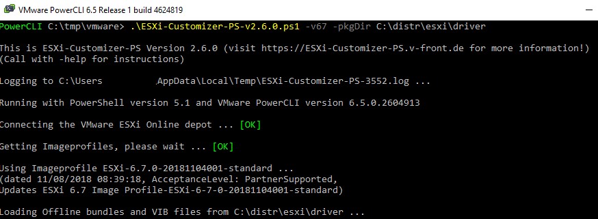 การเพิ่มไดรเวอร์ของบริษัทอื่นลงใน VMWare ESXi 6.7 ISO Image 