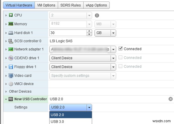 การกำหนดค่าอุปกรณ์ USB Passthrough จาก VMWare ESXi เป็น Virtual Machine 